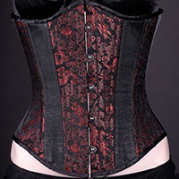 Black Dragon Brocade Corset