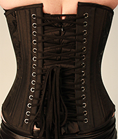 Black Satin Corset