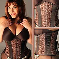 Brown Rose Corset