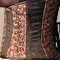 Brown Rose Corset
