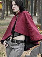 Burgundy Mini Cloak