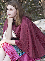 Burgundy Renaissance Mini Cloak